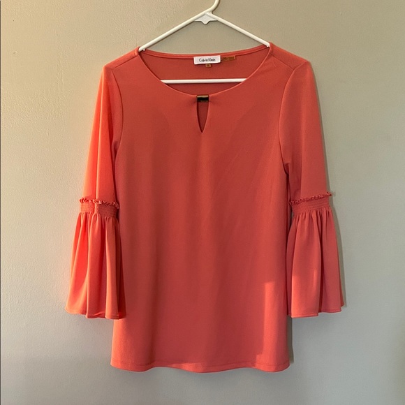 Calvin Klein Tops - Calvin Klein Vibrant Coral Top